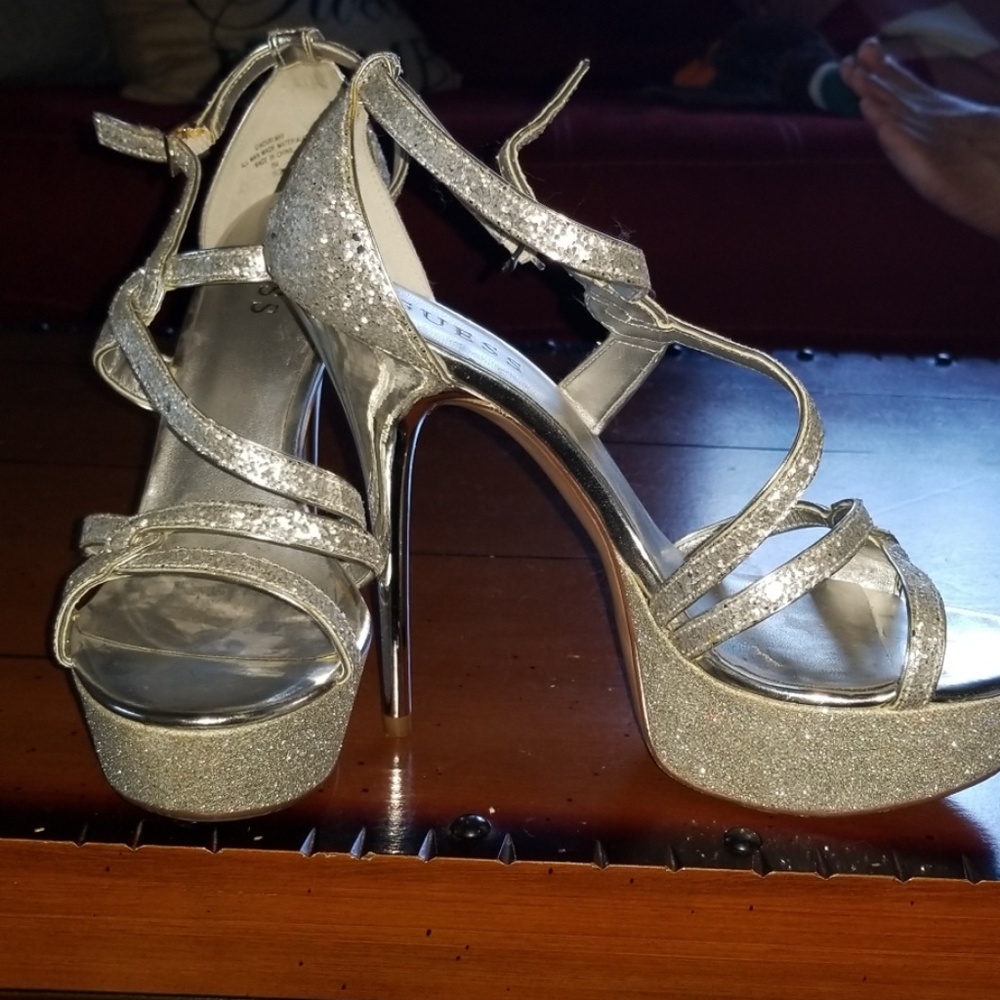 Guess stilettos 5 inch heel 1.5 inch Platform